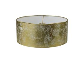 D0585  Sigma Cylinder 50cm Shade Gold Leaf, White